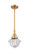 Caden LED Mini Pendant in Satin Gold (405|447-1S-SG-G532-LED)
