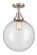 Caden LED Flush Mount in Brushed Satin Nickel (405|447-1C-SN-G204-12-LED)