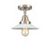 Caden One Light Semi-Flush Mount in Brushed Satin Nickel (405|447-1C-SN-G1)