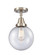 Caden One Light Flush Mount in Antique Brass (405|447-1C-AB-G204-8)