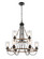 Downtown Urban Nine Light Chandelier in Matte Black (405|442-9CR-BK-SDY)