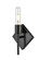 Auralume One Light Wall Sconce in Matte Black (405|425-1W-BK)