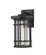 Jordan One Light Outdoor Wall Light in Black (224|570B-BK)