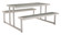 Cuomo Picnic Table in Silver (339|703784)