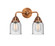 Nouveau 2 Two Light Bath Vanity in Antique Copper (405|288-2W-AC-G54)