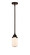 Nouveau 2 LED Mini Pendant in Oil Rubbed Bronze (405|288-1S-OB-G311-LED)