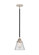 Nouveau 2 One Light Mini Pendant in Black Polished Nickel (405|288-1S-BPN-G62)