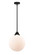 Nouveau 2 LED Mini Pendant in Matte Black (405|288-1S-BK-G201-12-LED)