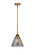 Nouveau 2 LED Mini Pendant in Brushed Brass (405|288-1S-BB-G43-LED)