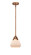 Nouveau 2 One Light Mini Pendant in Antique Copper (405|288-1S-AC-G171)