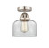 Nouveau 2 LED Semi-Flush Mount in Brushed Satin Nickel (405|288-1C-SN-G72-LED)
