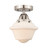 Nouveau 2 LED Semi-Flush Mount in Brushed Satin Nickel (405|288-1C-SN-G531-LED)