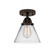 Nouveau 2 LED Semi-Flush Mount in Oil Rubbed Bronze (405|288-1C-OB-G42-LED)