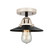 Nouveau 2 One Light Semi-Flush Mount in Black Polished Nickel (405|288-1C-BPN-M6-BK)