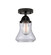 Nouveau 2 LED Semi-Flush Mount in Matte Black (405|288-1C-BK-G192-LED)
