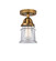 Nouveau 2 LED Semi-Flush Mount in Brushed Brass (405|288-1C-BB-G182S-LED)