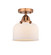 Nouveau 2 One Light Semi-Flush Mount in Antique Copper (405|288-1C-AC-G71)
