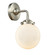 Nouveau One Light Wall Sconce in Brushed Satin Nickel (405|284-1W-SN-G201-6)