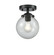 Nouveau LED Semi-Flush Mount in Oil Rubbed Bronze (405|284-1C-OB-G204-6-LED)