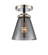 Nouveau One Light Semi-Flush Mount in Black Polished Nickel (405|284-1C-BPN-G63)