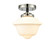 Nouveau LED Semi-Flush Mount in Black Polished Nickel (405|284-1C-BPN-G531-LED)