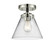 Nouveau One Light Semi-Flush Mount in Black Polished Nickel (405|284-1C-BPN-G42)