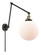 Franklin Restoration One Light Swing Arm Lamp in Black Antique Brass (405|238-BAB-G201-10)