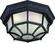 Outdoor Black One Light Ceiling Mount in Black (223|V8857-5)