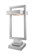 Luttrel LED Outdoor Pier Mounted Fixture in Silver (224|566PHBS-SQPM-SL-LED)