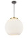 Ballston Three Light Pendant in Black Antique Brass (405|221-3S-BAB-G121-16)