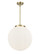 Franklin Restoration Three Light Pendant in Antique Brass (405|221-3S-AB-G201-16)