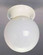 Ceiling Mount White One Light Flush Ceiling Mount in White (223|V7308-6)