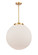 Franklin Restoration LED Pendant in Satin Gold (405|221-1S-SG-G201-18-LED)