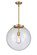 Franklin Restoration LED Pendant in Brushed Brass (405|221-1S-BB-G202-16-LED)