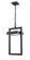 Luttrel LED Outdoor Chain Mount Ceiling Fixture in Black (224|566CHB-BK-LED)