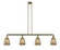 Franklin Restoration LED Island Pendant in Antique Brass (405|214-AB-G146-LED)