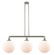 Franklin Restoration Three Light Island Pendant in Brushed Satin Nickel (405|213-SN-G201-12)