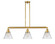 Franklin Restoration LED Island Pendant in Satin Gold (405|213-SG-G42-LED)