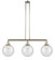 Franklin Restoration Three Light Island Pendant in Polished Nickel (405|213-PN-G204-10)