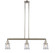 Franklin Restoration Three Light Island Pendant in Polished Nickel (405|213-PN-G182S)