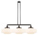 Franklin Restoration Three Light Island Pendant in Polished Chrome (405|213-PC-G694-16)