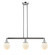 Franklin Restoration Three Light Island Pendant in Polished Chrome (405|213-PC-G201-6)