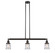 Franklin Restoration Three Light Island Pendant in Oil Rubbed Bronze (405|213-OB-G184S)