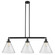 Franklin Restoration LED Island Pendant in Matte Black (405|213-BK-G44-L)