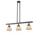 Franklin Restoration Three Light Island Pendant in Black Antique Brass (405|213-BAB-G171)