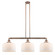 Franklin Restoration Three Light Island Pendant in Antique Copper (405|213-AC-G71-L)