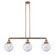 Franklin Restoration Three Light Island Pendant in Antique Copper (405|213-AC-G204-8)