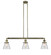 Franklin Restoration LED Island Pendant in Antique Brass (405|213-AB-G62-LED)