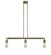 Franklin Restoration Three Light Island Pendant in Antique Brass (405|213-AB)