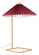 Charo One Light Table Lamp in Red, Gold (339|56137)